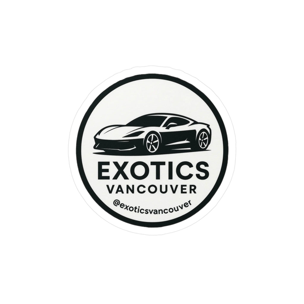 Exotics Vancouver Car Logo Sticker — Vinyl Decal